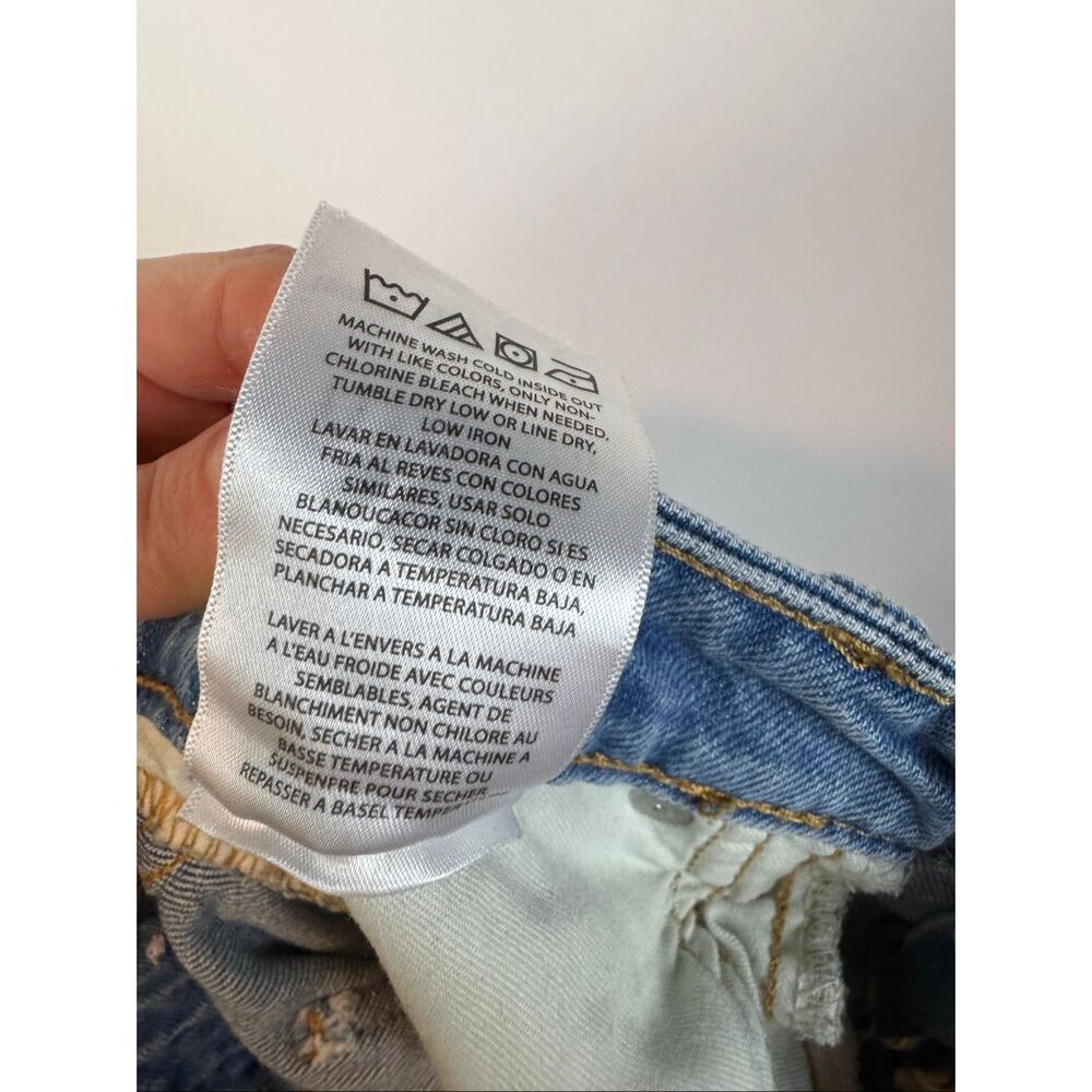 Lee Size 30 Embroidered Wide Flare Leg Jeans Daisy Boho Denim Free People - Picture 9 of 14